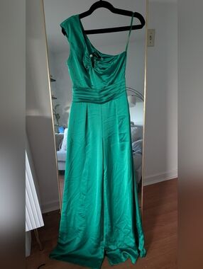 Ramy Brook One-Shoulder Green Jumpsuit
